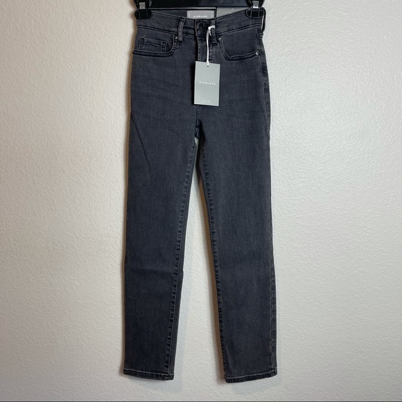 NWT Everlane High Rise Slim Straight Ankle Jeans - Picture 2 of 7